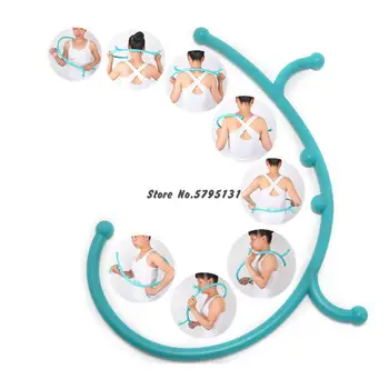 

1pc Trigger Point Self Massage Stick Hook Theracane Body Muscle Relief Original Thera Cane Back Massager Therapeutic Tools