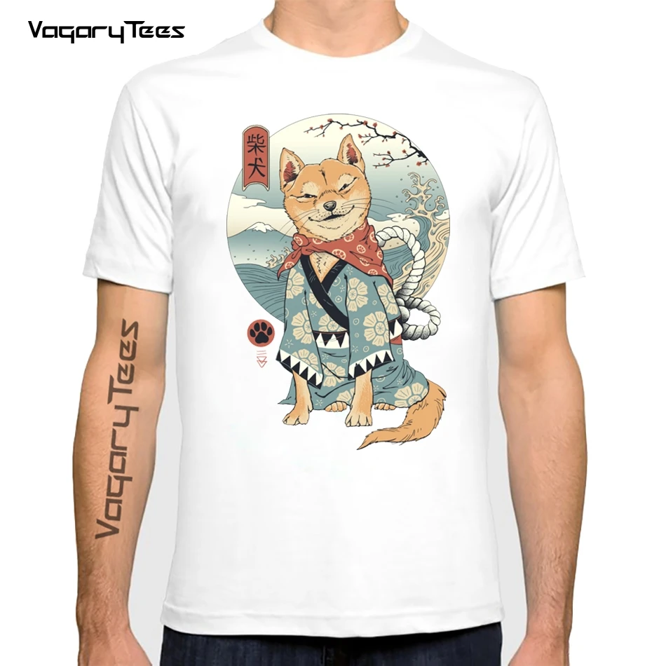 

Funny T Shirts for Men Tops Tees 2021 Shiba Inu Japanese Printed Men/Women Tshirt Anime Shirt Clothes O-Neck streetwear tee