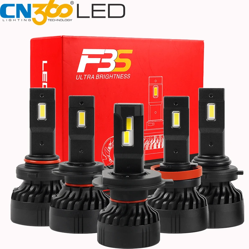 

CN360 2PCS H7 9005 HB3 9006 HB4 H4 HB2 9003 H11 H8 H9 Canbus LED Car Headlight Bulb 10000LM 6500K 45W 12V 24V LED Auto Light