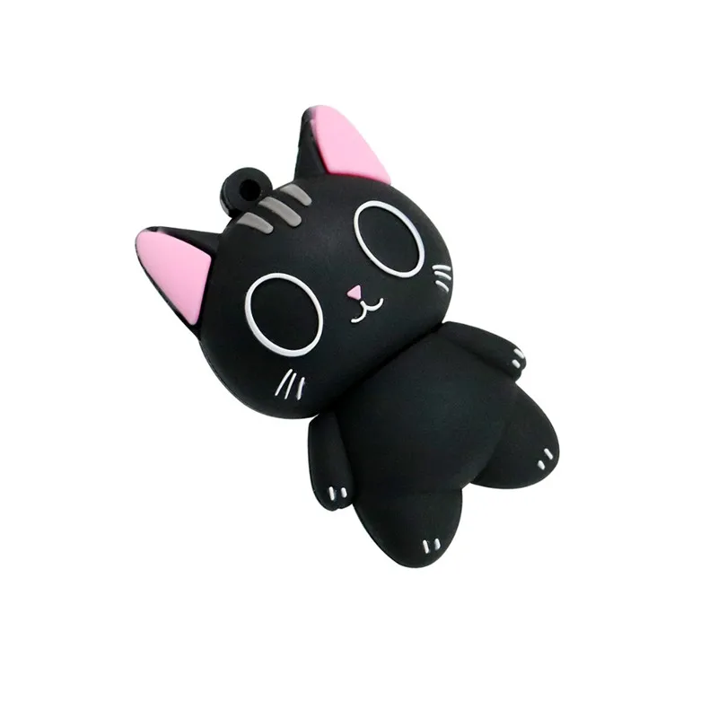 USB Flash Drive Animal Black White Cat Pen Drive Cartoon Pendrive  Mouse 8GB 16GB 32GB 64GB 128G USB 2.0 Flash Memory Stick Gift memory drive