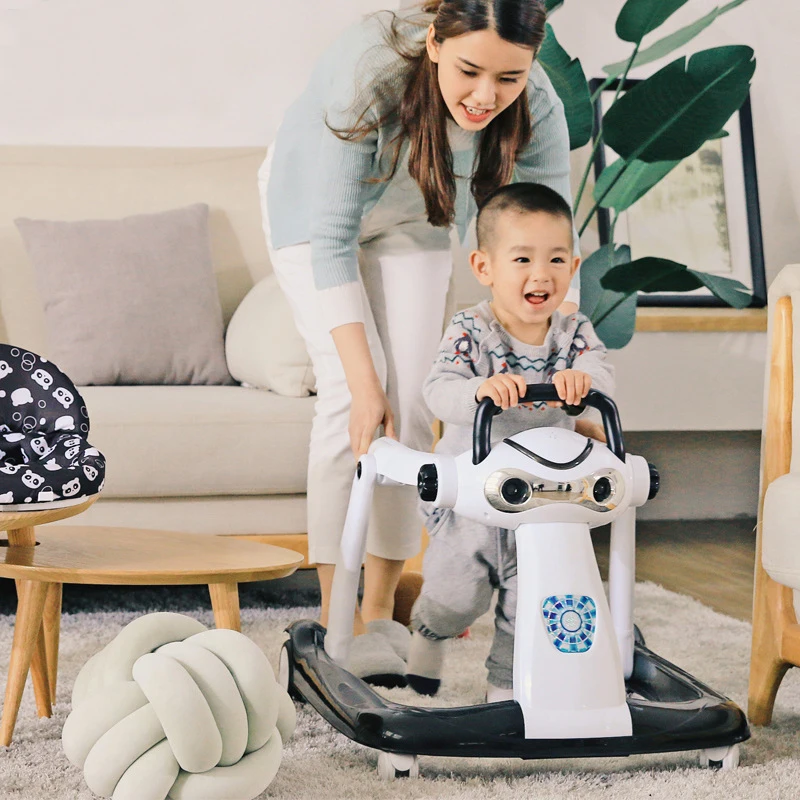 LazyChild Baby Walker Anti-rollover Multifunctional Walker With Music Anti-o-leg Folding Baby New baby walker