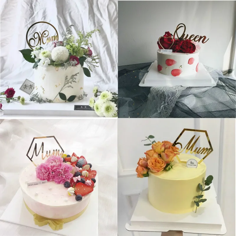1 шт. акриловый Топпер для торта Cakelove мамы и королевы с буквенным принтом