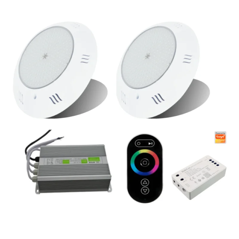 Полимерный RGB светодиодный светильник 42 Вт для бассейна IP68 12 В уличный подводный