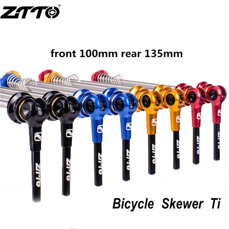 Bicycle Quick Skewers Titanium Front 100mm Rear 135mm Mtb Road Bike 100