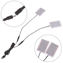 2 шт. 5 в карбоновая грелка USB электрическая жара коврик зимняя теплая жара перчатка