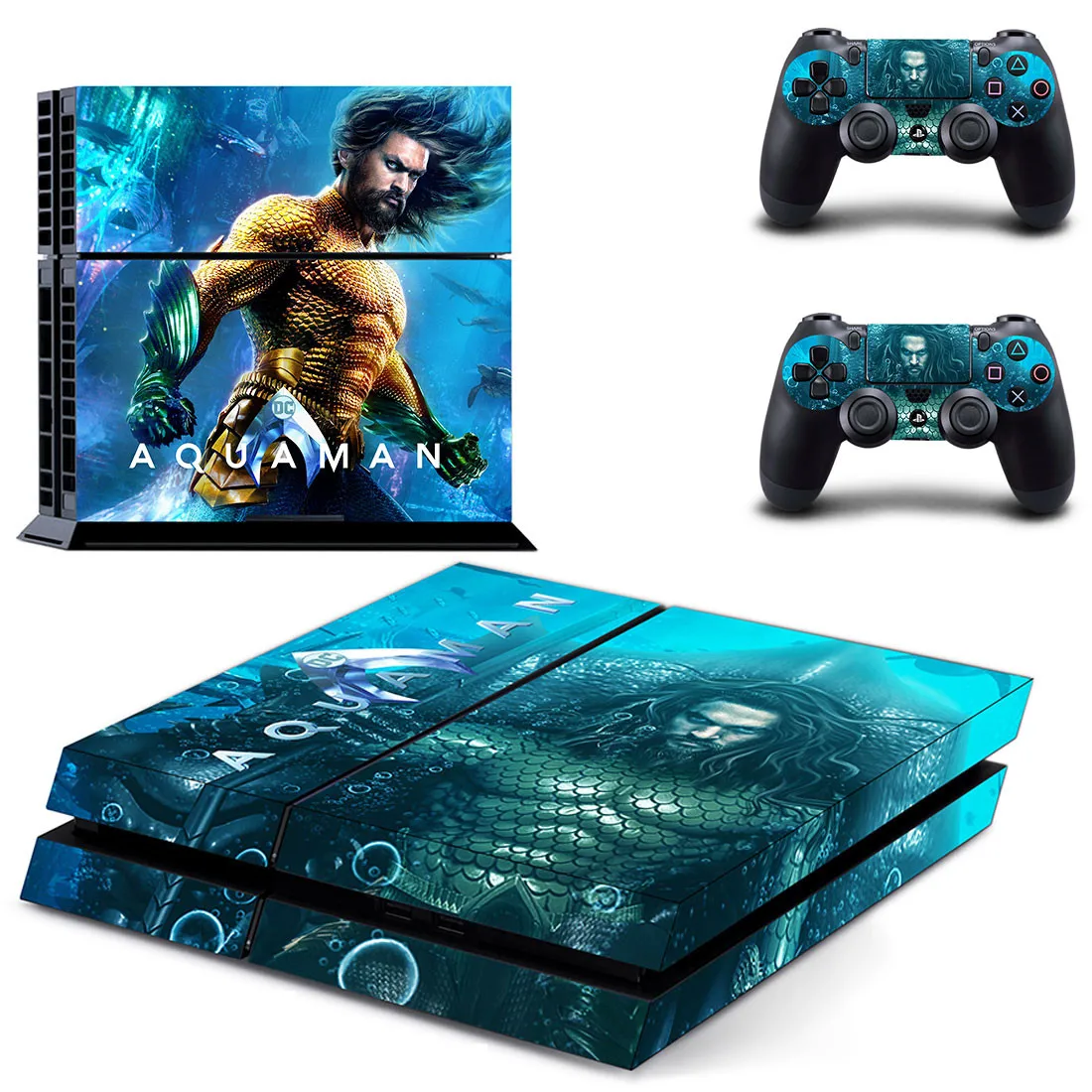 Aquaman стикер s Наклейка для PS4 PS 4 наклейка Play station 4 виниловые наклейки Pegatinas Adesivo для playstation 4 консоль и 2 контроллера