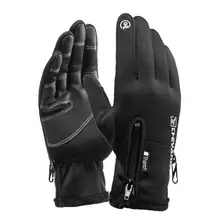 Новые водонепроницаемые ветрозащитные уличные зимний теплый для катания на лыжах перчатки утепленные Варежки перчатки с сенсорным экраном унисекс Мужские спортивные велосипедные перчатки