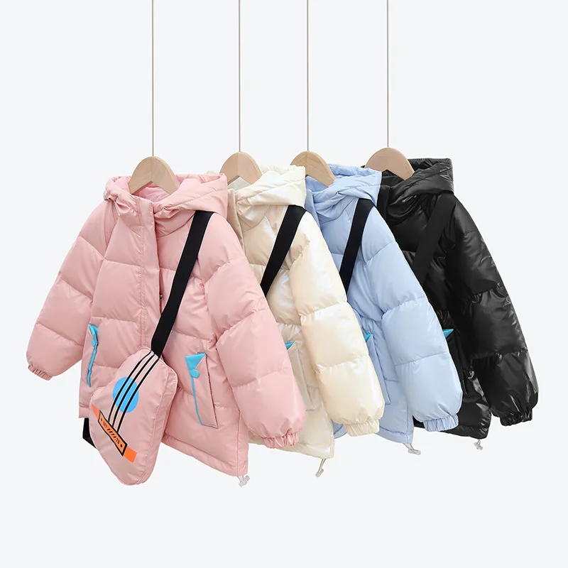 NEW ARRIVAL Aitonoble New Kids Down Jacket Parkas Children Down Coats and Parkas Coat with Guitar Bag