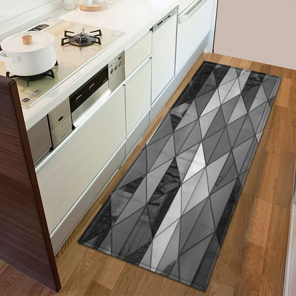 Entrance Doormat Decoration Kitchen Bedroom Carpet Bathroom Anti-Slip Floor Hallway Balcony Rugs Modern 3D Printing Pattern Mat | Дом и сад