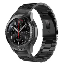 22 мм ремешок для часов для samsung Galaxy gear S3 Frontier ремешок для часов 46 мм 42 мм классический браслет из нержавеющей стали ремень amazfit bip