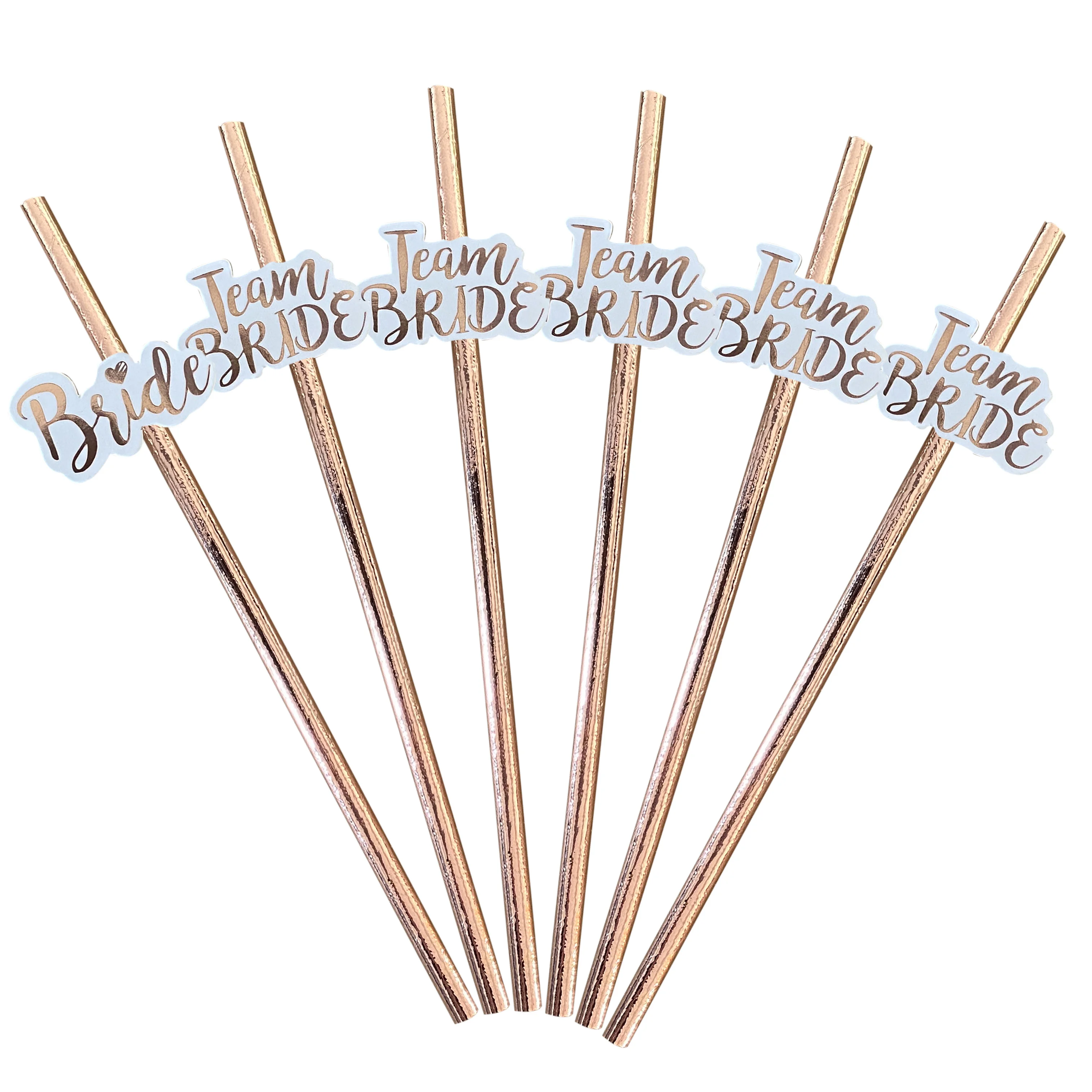 1pc Sposa 11Pc Team Bride 12Pcs Sposa per essere cannucce per feste addio al nubilato festa di nozze addio al nubilato decorazione forniture - immagine 4