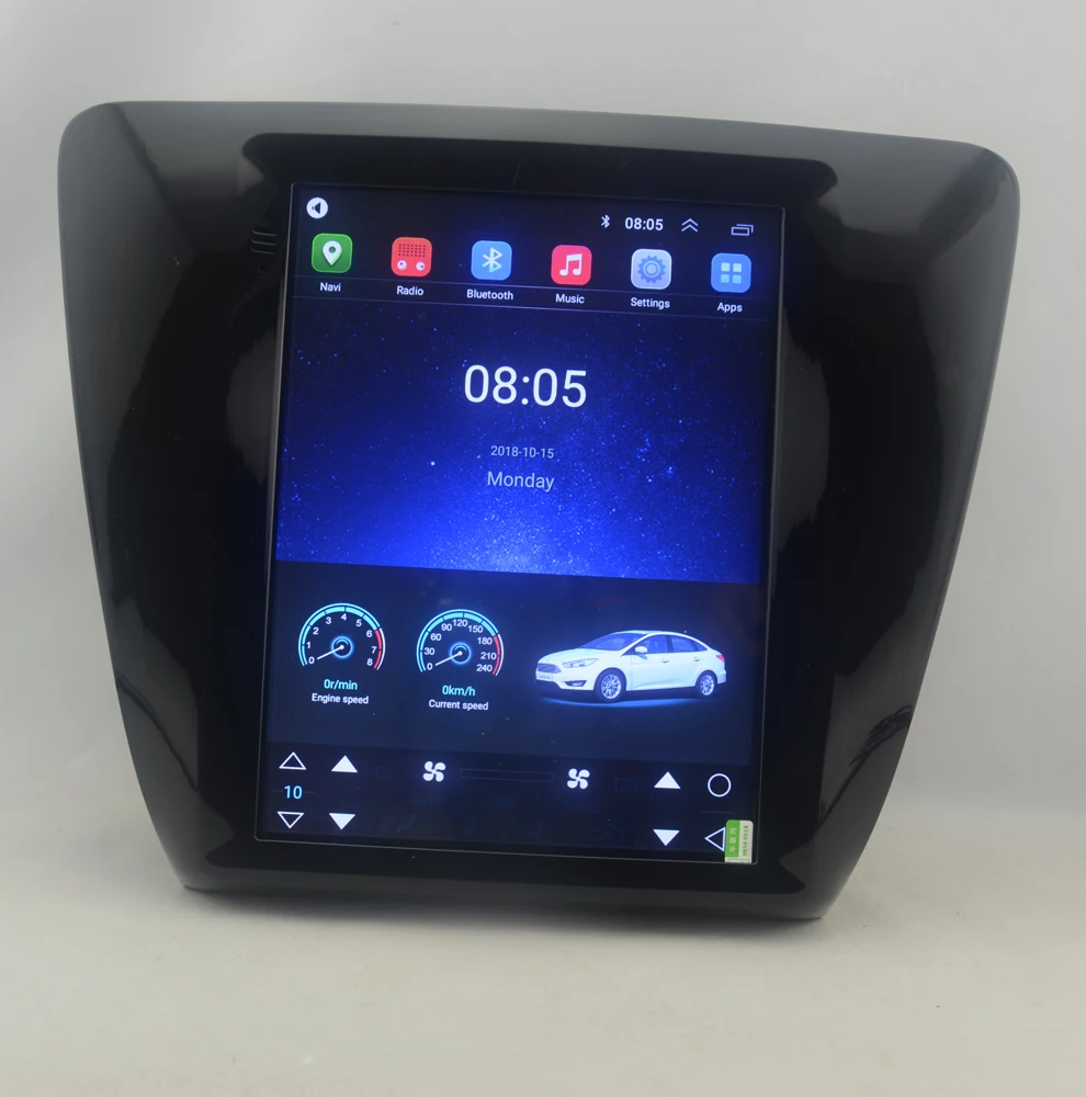 Автомобильная стереосистема на Android 10 с вертикальным экраном 4 дюйма