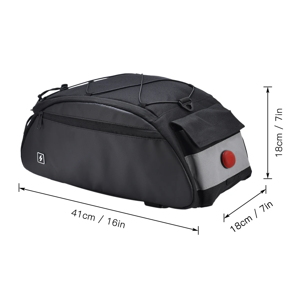 Cheap 10L Bike Rack Bag Waterproof Cycling Bike Rear Seat Cargo Bag Bike Trunk Pack Shoulder Carry Bag with Taillight 4 Cheap 10L Bike Rack Bag Waterproof Cycling Bike Rear Seat Cargo Bag Bike Trunk Pack Shoulder Carry Bag with Taillight 4