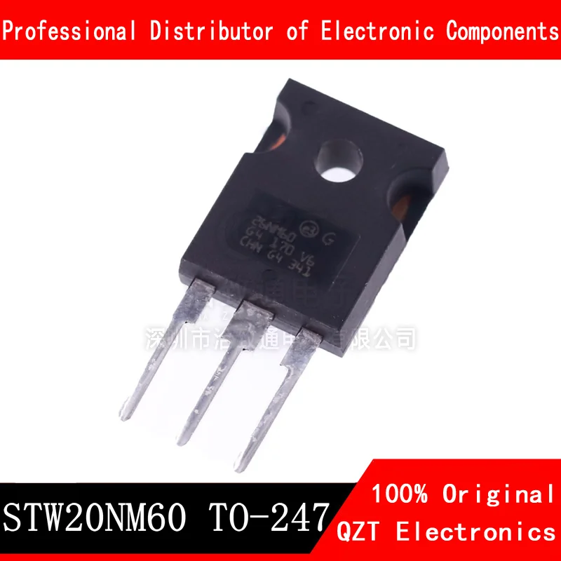 10pcs/lot W20NM60 STW20NM60 20N60 20A 600V TO-247 new original In Stock 10pcs lot fga20s120m fga20s120 to 3p 1200v 20a new original in stock