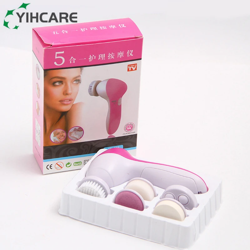 YihCare 5 в 1 электрическая вращающаяся Очищающая щетка для лица водостойкая машина