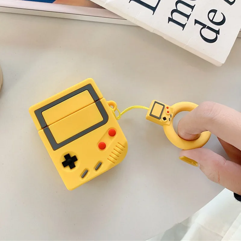 2019Newest Anti-fall Shockproof Retro Game Machine Shape Silicon Case Protector Cover Wireless Earphone Accessories For AirPods