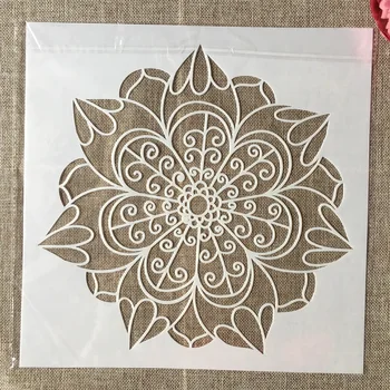 

30*30cm Big Mandala Round Flower DIY Layering Stencils Wall Painting Scrapbook Coloring Embossing Album Decorative Template