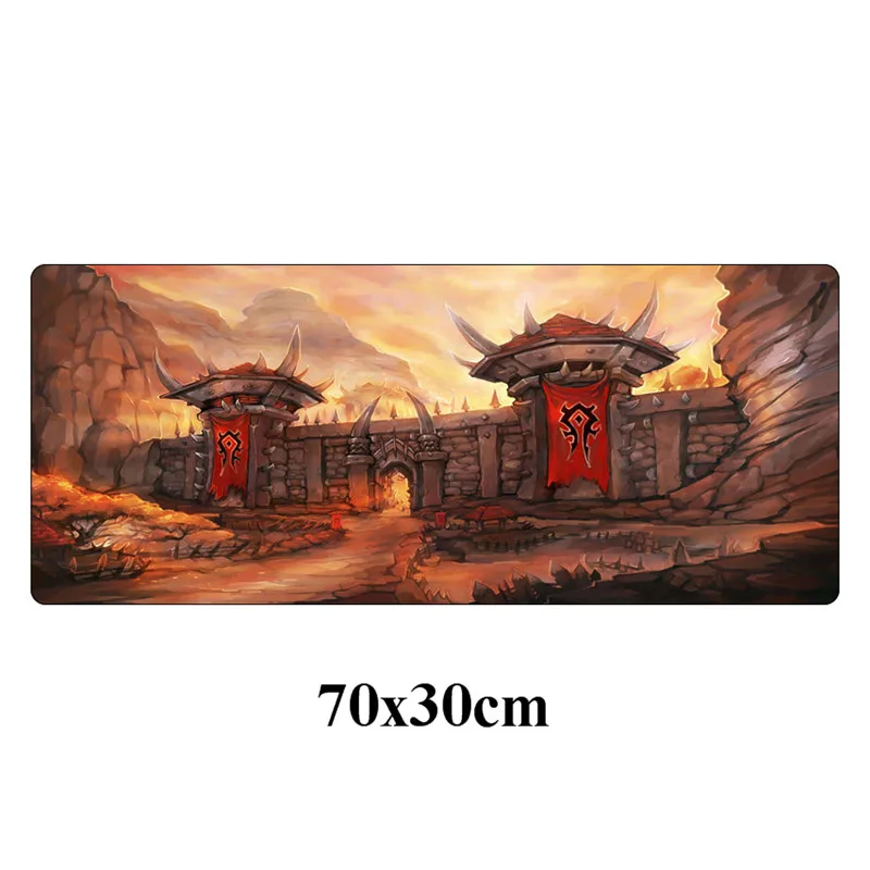 NO.9 World of Warcraft игровой коврик для мыши геймер большой 70x30 см orde Alliance компьютерный коврик для мыши Нескользящий Резиновый фиксирующий край Настольный коврик - Цвет: NO.9