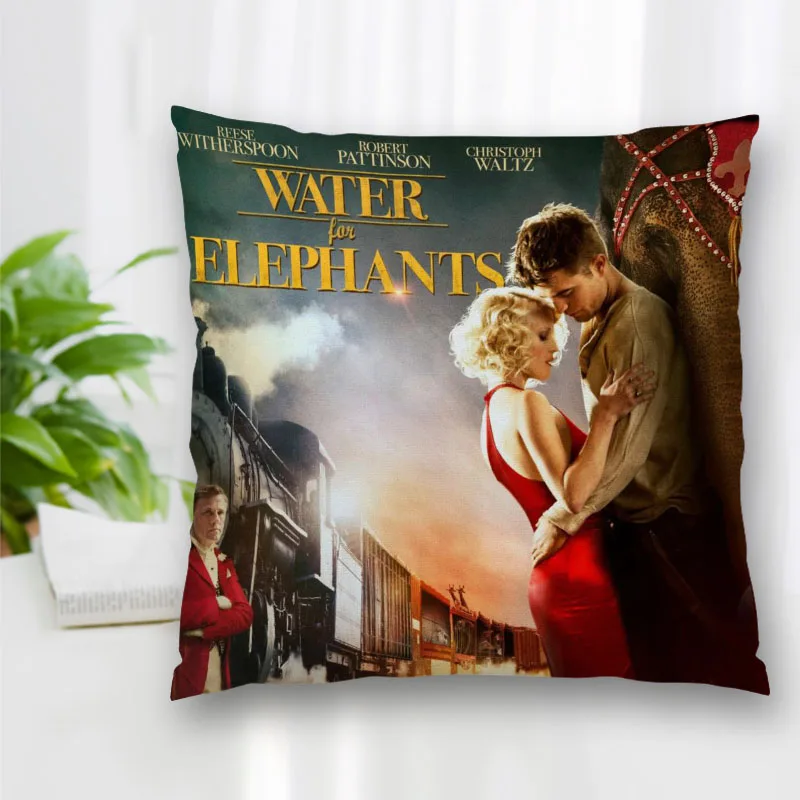

Hot Sale Custom Decorative Pillowcase Water For Elephants Square Zippered Pillow Cover Best Nice Gift 20X20cm 35X35cm 40x40cm
