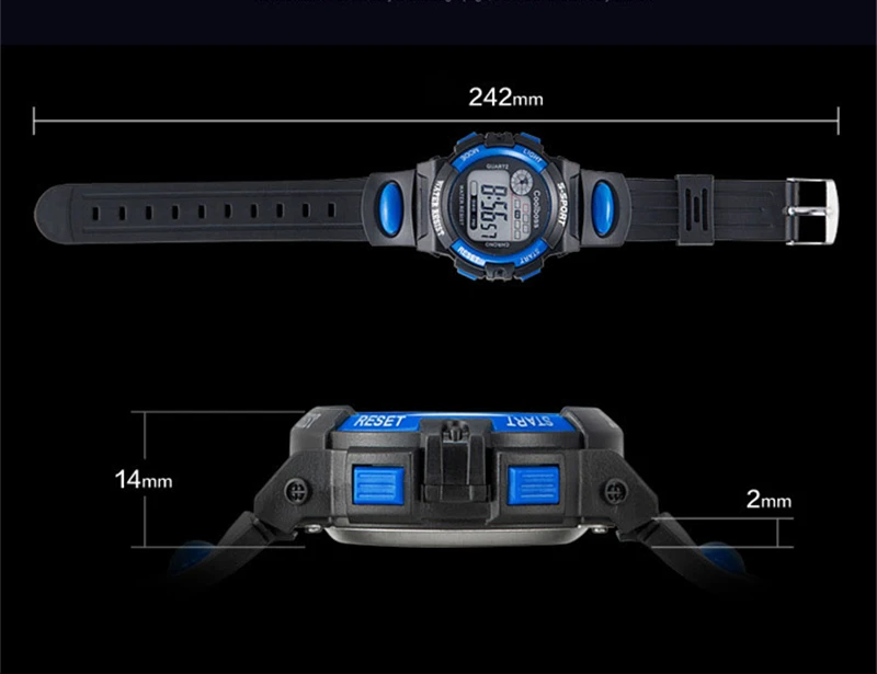 Спорт студент дети смотрят дети часы мальчики девочки часы ребенок светодио дный цифровой наручные часы электронные наручные часы для