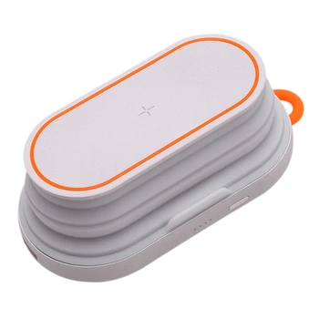 

2 in 1 Wireless Charger 5000MA Wireless Charging Treasure Atmosphere Light Qi Fast Wireless Charger