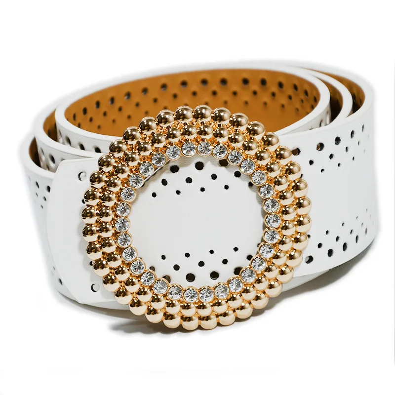Женский широкий красный черный белый кожаный пояс Ceinture большой Femme Стразы Doamond уплотнительное кольцо ремни для женщин платье
