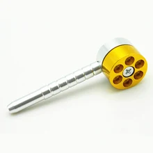 6 стрелков револьвер измельчитель табака курительная труба измельчитель 2 в 1 трубы из металлического сплава BJStore