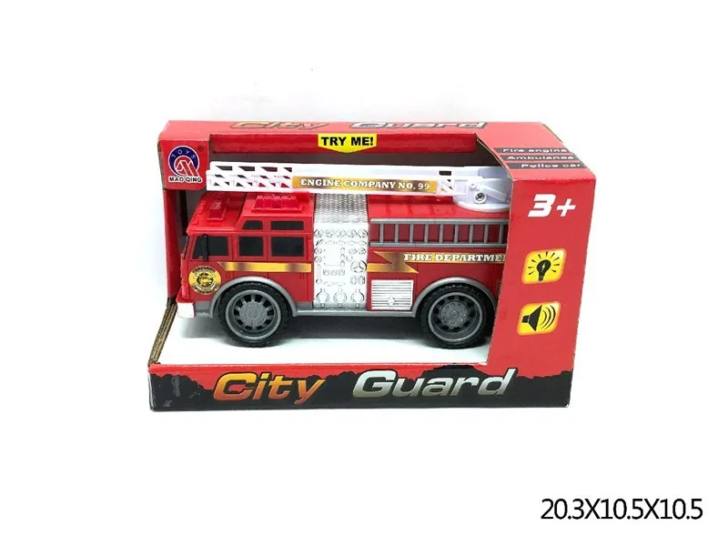 

Large Size Cartoon Fire Truck Aerial Ladder Truck Toy Car Model Light Toy Car Children Model Toy Car