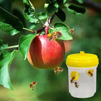 

1pc Bee Queen Marking Cage Bee Catcher Bottle Wasp Trap Yellow Jackets Wasp Repellent Trap Bee Catcher Bottle Beekeeping Tool