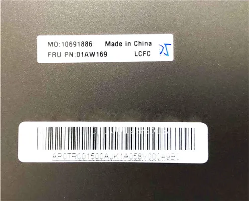 Новая ЖК-задняя крышка для lenovo Thinkpad E450 E455 E450C E460 E465/металл AL 01AW169