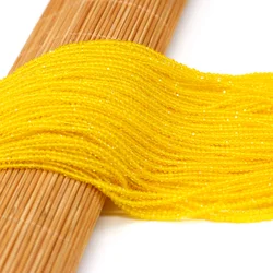 Vibrant Orange - Red Spinel Beads - 3mm (Yellow)
