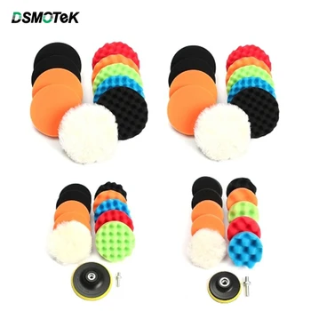 

DSMOTEK 11pcs Car Polishing Sponge Pad 3/4/5/6/7 inch Soft Buffing Waxing Car Paint Polish Buffer Drill Wheel Polisher Drop Ship