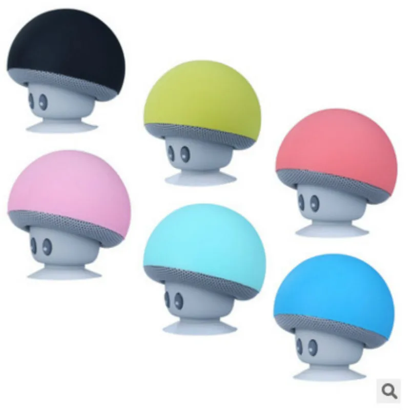 Мультяшная маленькая голова гриба Bluetooth звуковая коробка силиконовая резиновая