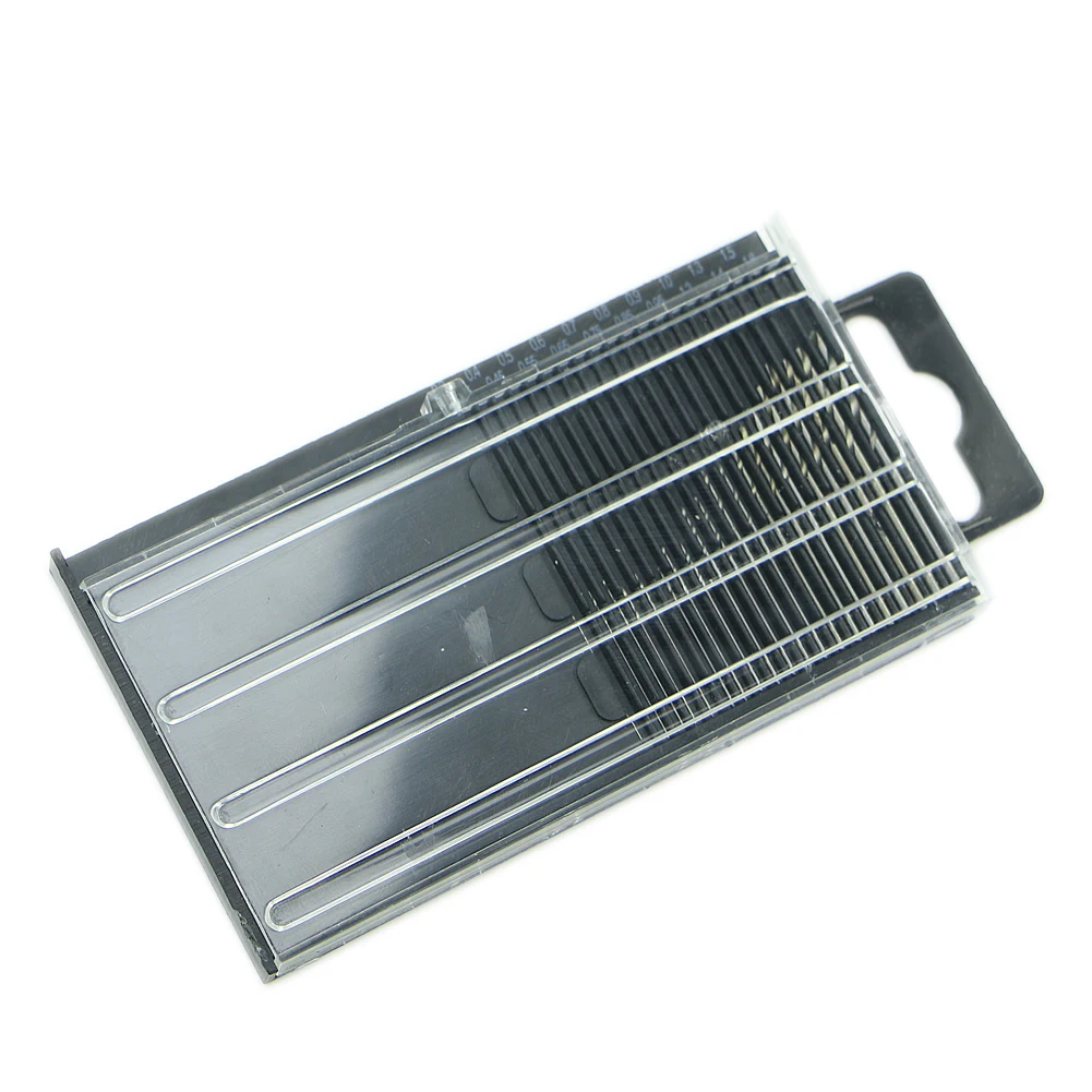 

20Pcs Mini Tiny Micro HSS Twist Drill Bit Set 0.3mm-1.6mm Model Craft With Case