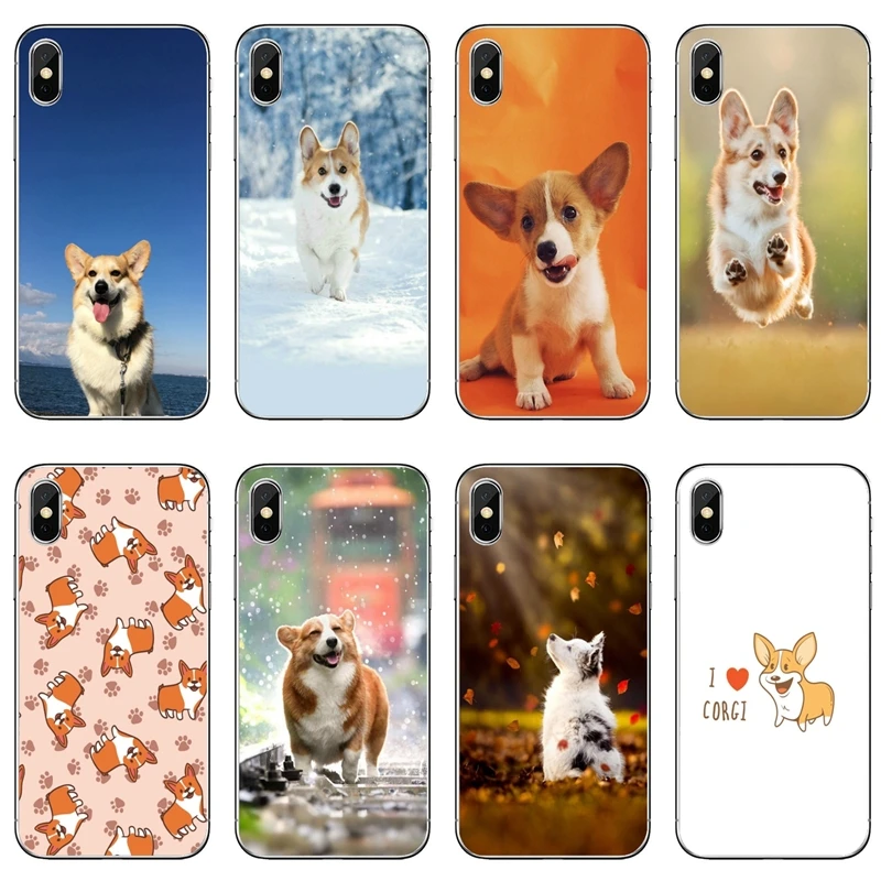 Милые забавные аксессуары Corgi Dog чехол для телефона iPhone 12 Mini 11 Pro Max XS XR X 8 7 Plus 6 6S 5 5S SE