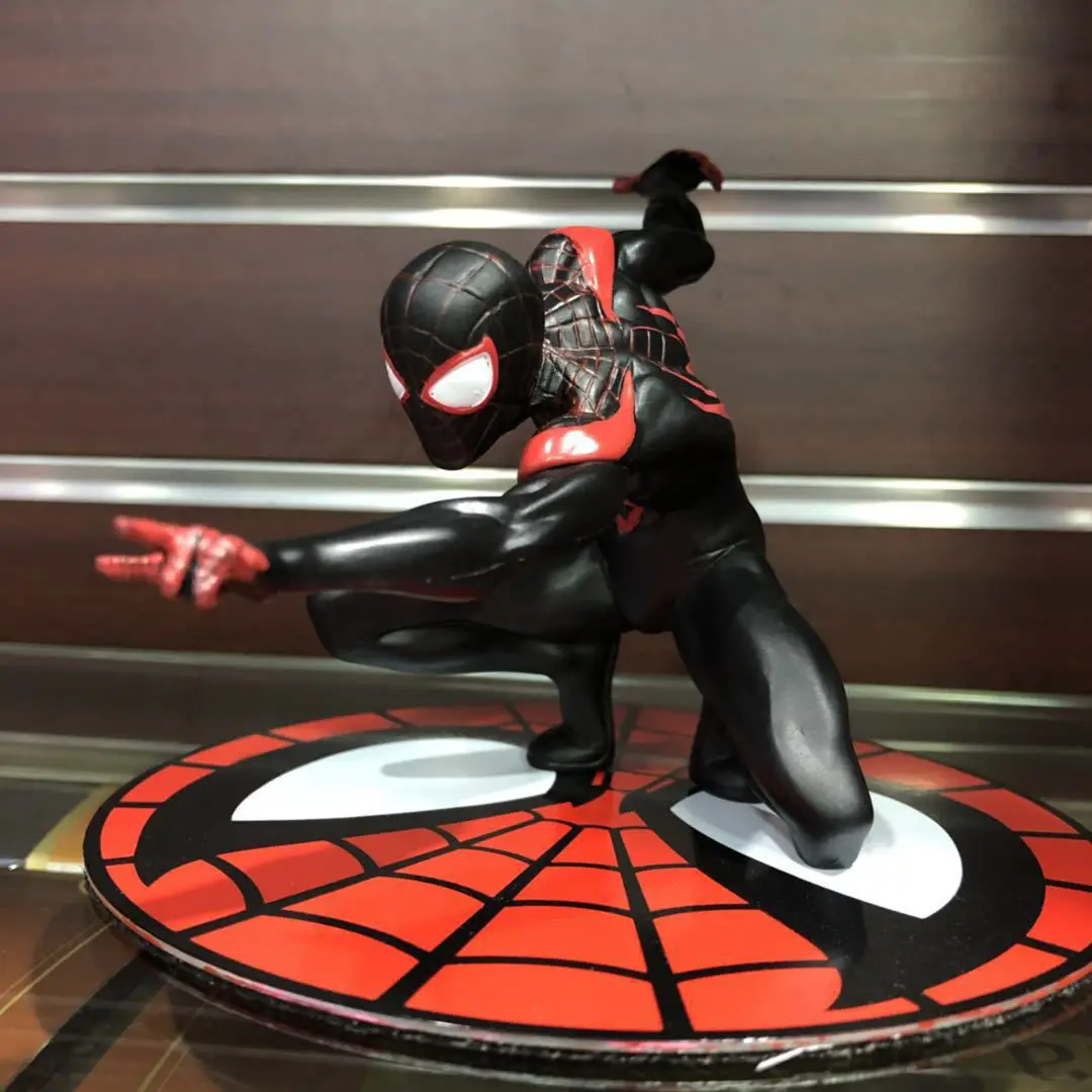 Диффузный отличный аниме KOTOBUKIYA artfx+ Человек-паук 2 поколение Человек-паук черный и белый с рисунком Гараж Комплект Модель