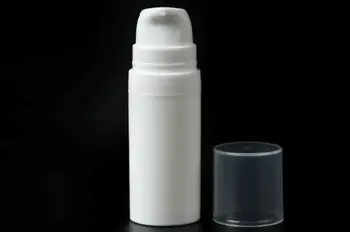 

1pcs 5ml 10ml 15ml Empty Plastic Cosmetic Bottle Travel Liquid Bottles white Airless Pump Vacuum Toiletries Container