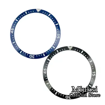 

Miuksi top 41mm black blue ceramic bezel insert watch parts fit men's wrist watch