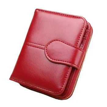 

Women Wallet Retro PU leather female credit card holder wallet purse fashion Multifunction bags women wallet solid colors