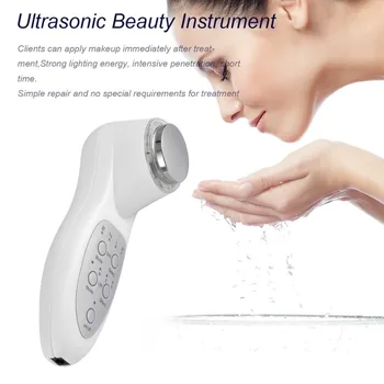 

7 Color Mode Led Light Ultrasonic Beauty Instrument Portable Facial Appliance US Plug 2018 Hot Selling