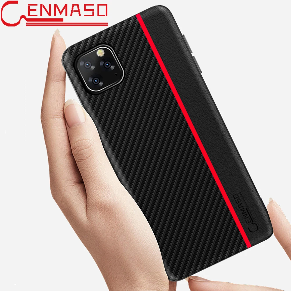 

For IPhone 11 2019 Case Original Carbon Fiber Leather Protective Back Cover for IPhone 11 pro Max 5.8 6.1 6.5 Case FULL FUNDA