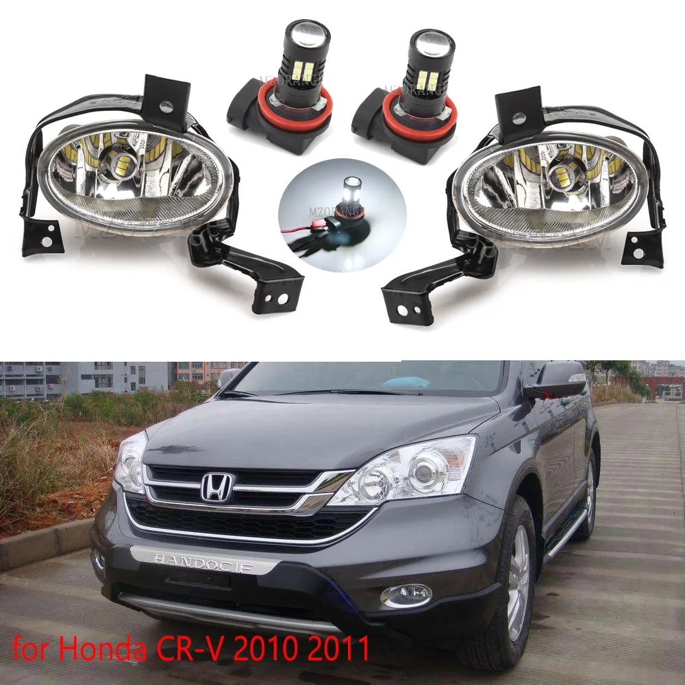 For Honda Crv Re1 Re2 Re4 2010 2011 Foglights Led Headlights Car Parts