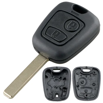 

2 Buttons Universal Black Car Remote Key Shell with 307 Blade Fit for Peugeot Partner Expert Boxer 206