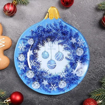 

Serving dish “Christmas tree toy. Ball ", 18 × 15.2 × 2 cm