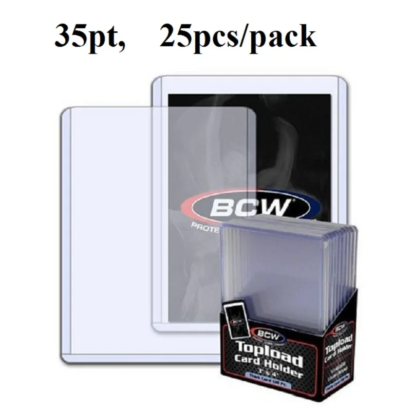 Case Protector Board Game-Cards-Holder Sports-Cards Trading Toploader 35pt Gaming X4