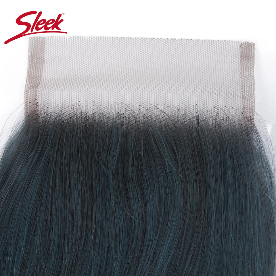 Гладкий норковый блондин голубой цвет перуанские прямые пряди с закрытием 10-26 дюймов Remy человеческие волосы плетение Bunldes с закрытием