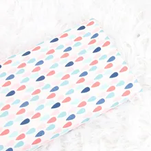 Полуметровая однотонная хлопковая ткань с принтом капли воды, ручная работа, платье для одежды, детская ткань, хлопок, CR-275