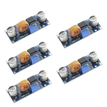

5Pcs 5A Xl4015 Dc-Dc 4-38V To 1.25-36V 24V 12V 9V 5V Step Down Adjustable Power Supply Module Led Lithium Charger With Heat Sink