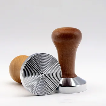 

Coffee Tamper Blue Coffee Tamper Machine Press Flat Base Barista Accessories 51mm Wooden Tamper Coffee Powder Hammer
