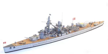 

Paper model German battleship Lüzov battleship model 1: 400 handmade DIY